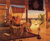 Rudolf Ernst Canvas Paintings - The Terrace